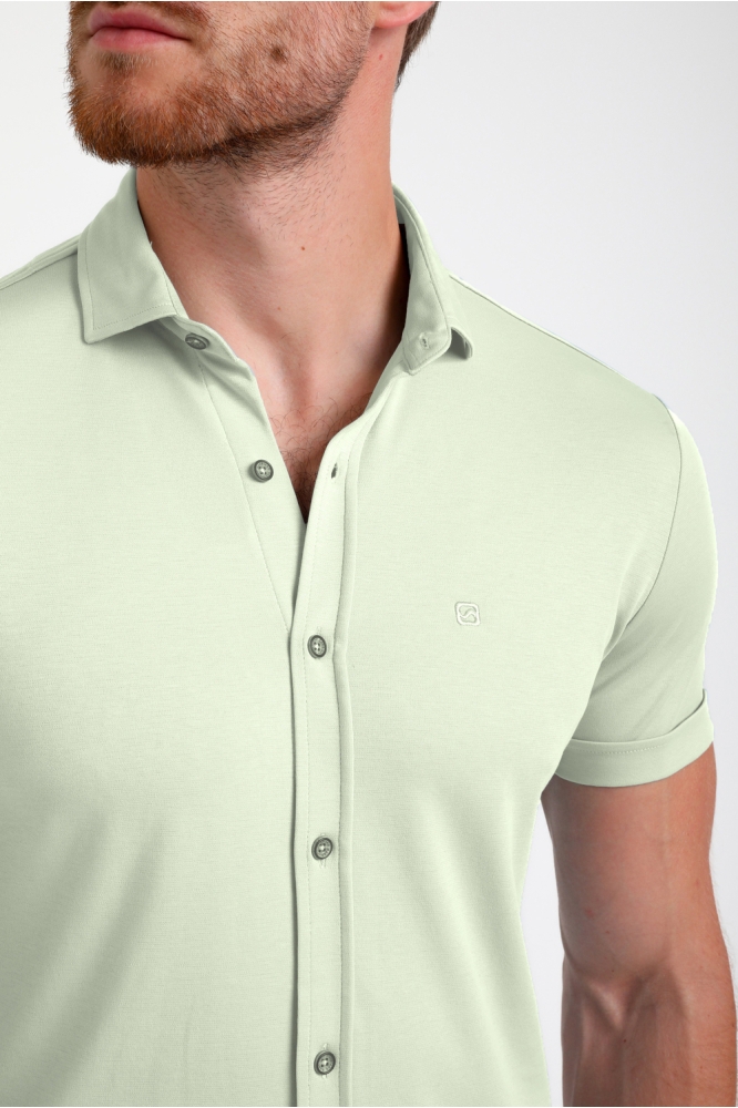 JERSEY KORTE MOUWEN OVERHEMD 335934 MINT